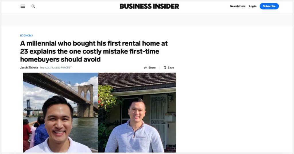 Business Insider screenshot